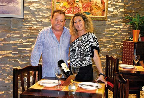 Restaurant Abordo, Los cristianos Tenerife, Jose y Samira