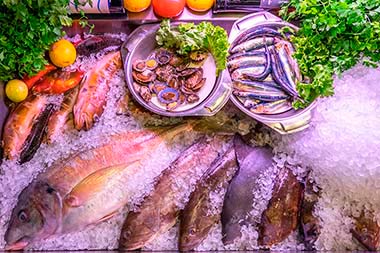 Verse vis, zeevruchten Restaurant Abordo Tenerife 