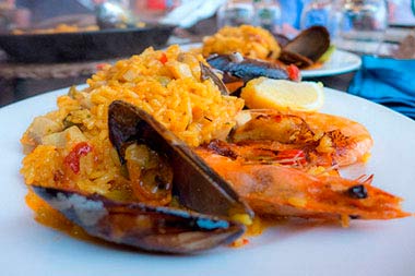 paella Restaurant poisson Tenerife